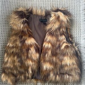 Steve Madden Brown Faux Fur Vest